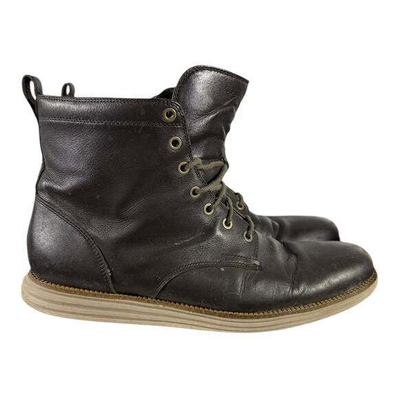 Cole Haan Men’s Leather Lace Up Boots Brown Size 11.5M C23421 Casual Comfort - Picture 1 of 9
